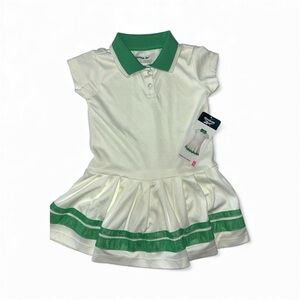 Reebok Girls' Short Sleeve Pique Polo Tennis Dress Size 4